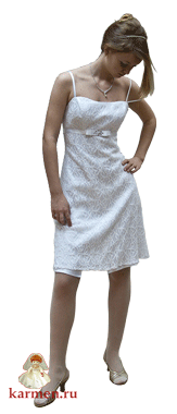 Белое платье, модель 225кк