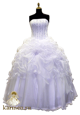 Бальное платье, модель 215 с лентами