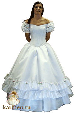 Белое платье, модель 030в