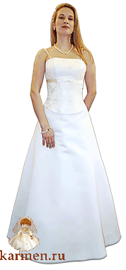 Свадебное платье, модель 215с, кремовое