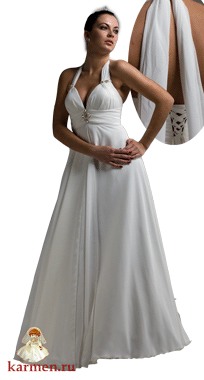 Белое платье, модель 078