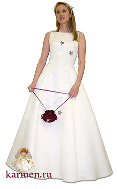 Свадебное платье, модель 086, кремовое