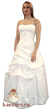 Свадебное платье, модель 215с-209, кремовое