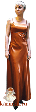 Выпускное платье, модель 225, золотисто-коричневое