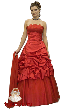 Выпускное красное платье, модель 236-085